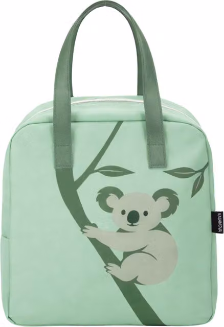 Borsa termica impermeabile Koala verde da 6,5 L con manici