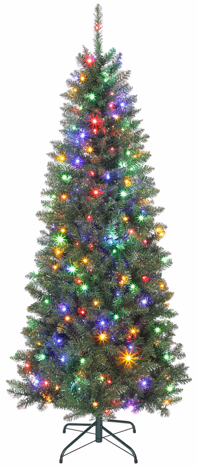 Albero di Natale Artificiale 180 cm 899 Rami con 250 Luci LED Bianche e Colorate 9 Modalità Verde