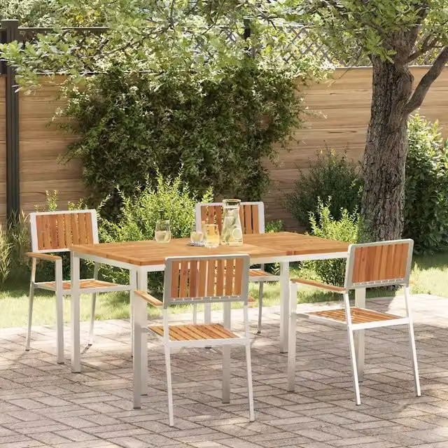 Set da pranzo per esterni 5 pz 150 x 90 x 75 cm 3334791