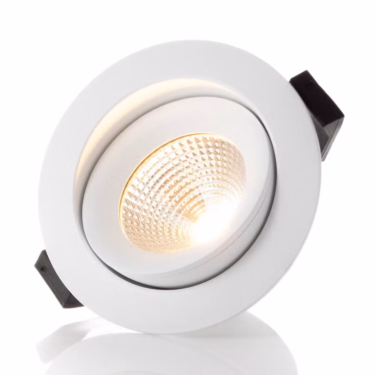 The Light Group SLC One 360° Luci da incasso a LED bianco 2.700K 360°, dimmerabile, Bianco / Opale, Soggiorno / Sala da pranzo, Alluminio, Moderno, Downlight