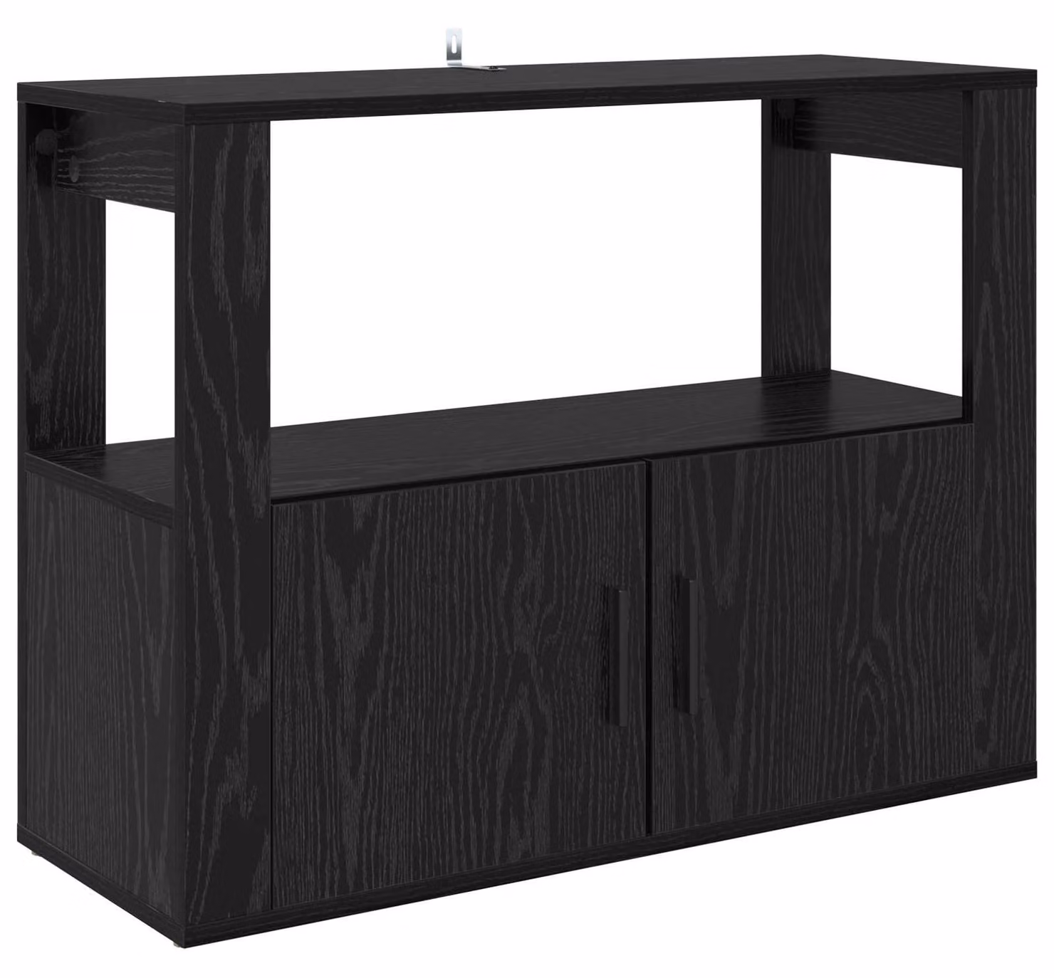 Credenza Rovere nero 80 x 30 x 60 cm Legno multistrato