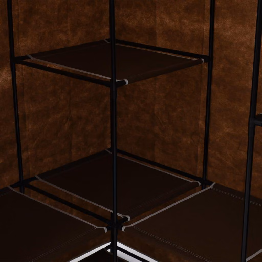 vidaXL Armadio ad angolo marrone 130 x 87 x 169 cm