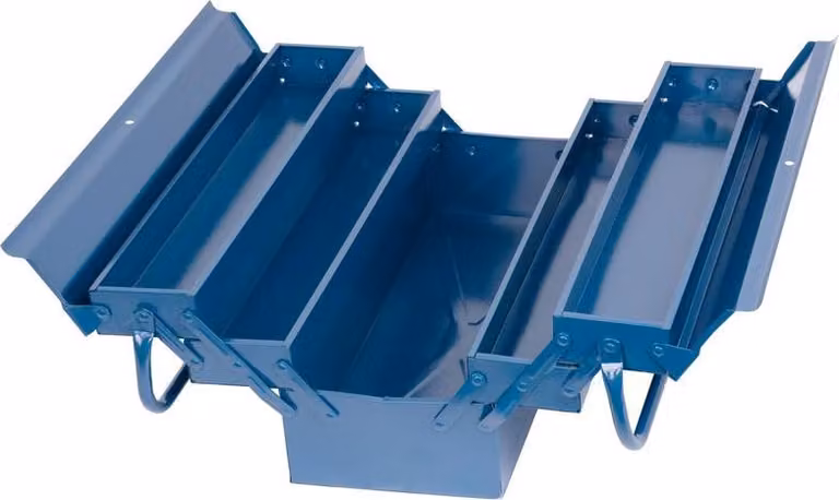 Valigia per attrezzi TB101B, 430x200x210 mm, 5 pezzi, box in metallo