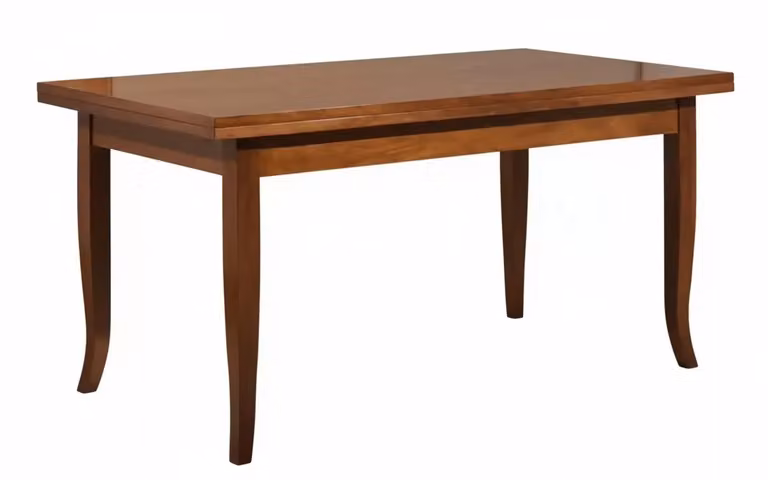 Tavolo rettangolare allungabile in legno color ciliegio tinta noce Mobili 2G L/P: 160 x 85 cm