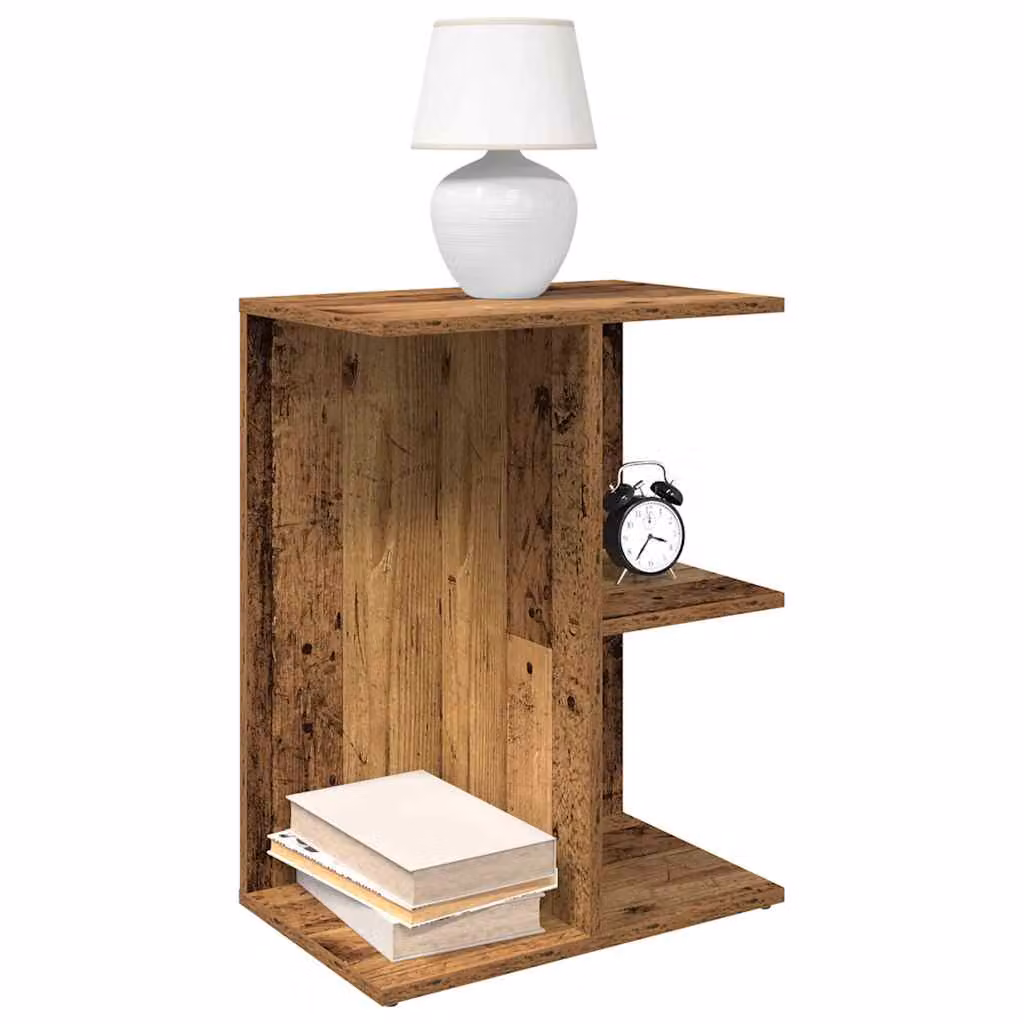 Set di 2 comodini vidaXL in legno multistrato color marrone antico per camera da letto L/P/H: 46,5 x 29 x 61 cm