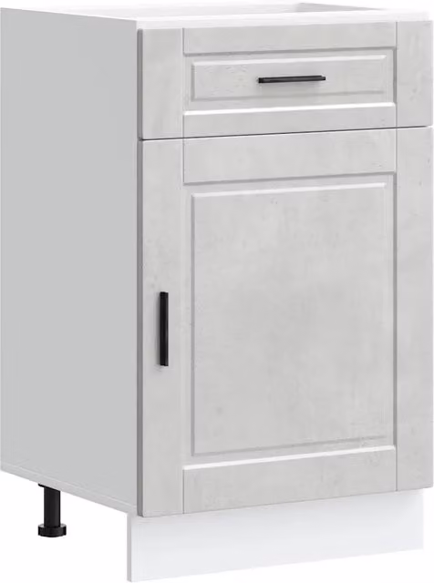 Mobile da cucina moderno e funzionale con vani contenitori 50 x 46 x 81,5 cm in legno composito grigio cemento 02_0050266