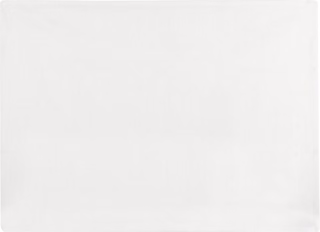 Tovaglietta doppia in cotone Slub Kasanova bianca L 50 cm x P 40 cm