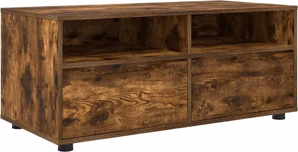 Mobile TV Rovere fumé 100 x 48 x 43 cm Legno multistrato
