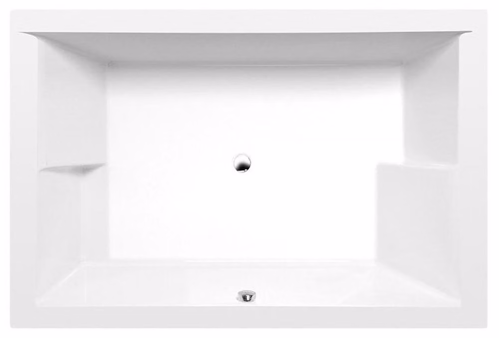 Vasche da bagno Polysan - Vasca asimmetrica DUPLA, 1800x1200x540 mm, con struttura, bianco 13711