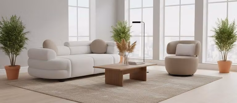 Designer Couchgarnitur Stilvoller 3-Sitzer Moderner Polstersessel