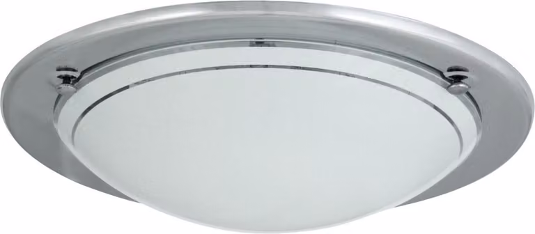 Plafond in vetro 28,5 cm E27 1x60W cromo rotondo Ufo 5113 Rabalux