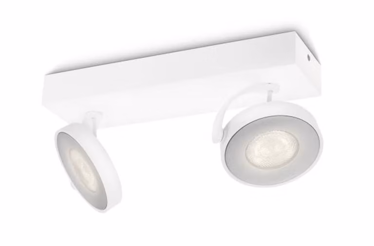 Philips myLiving Clockwork LED Spotbalken, 2 fiamme, grigio, 531723116