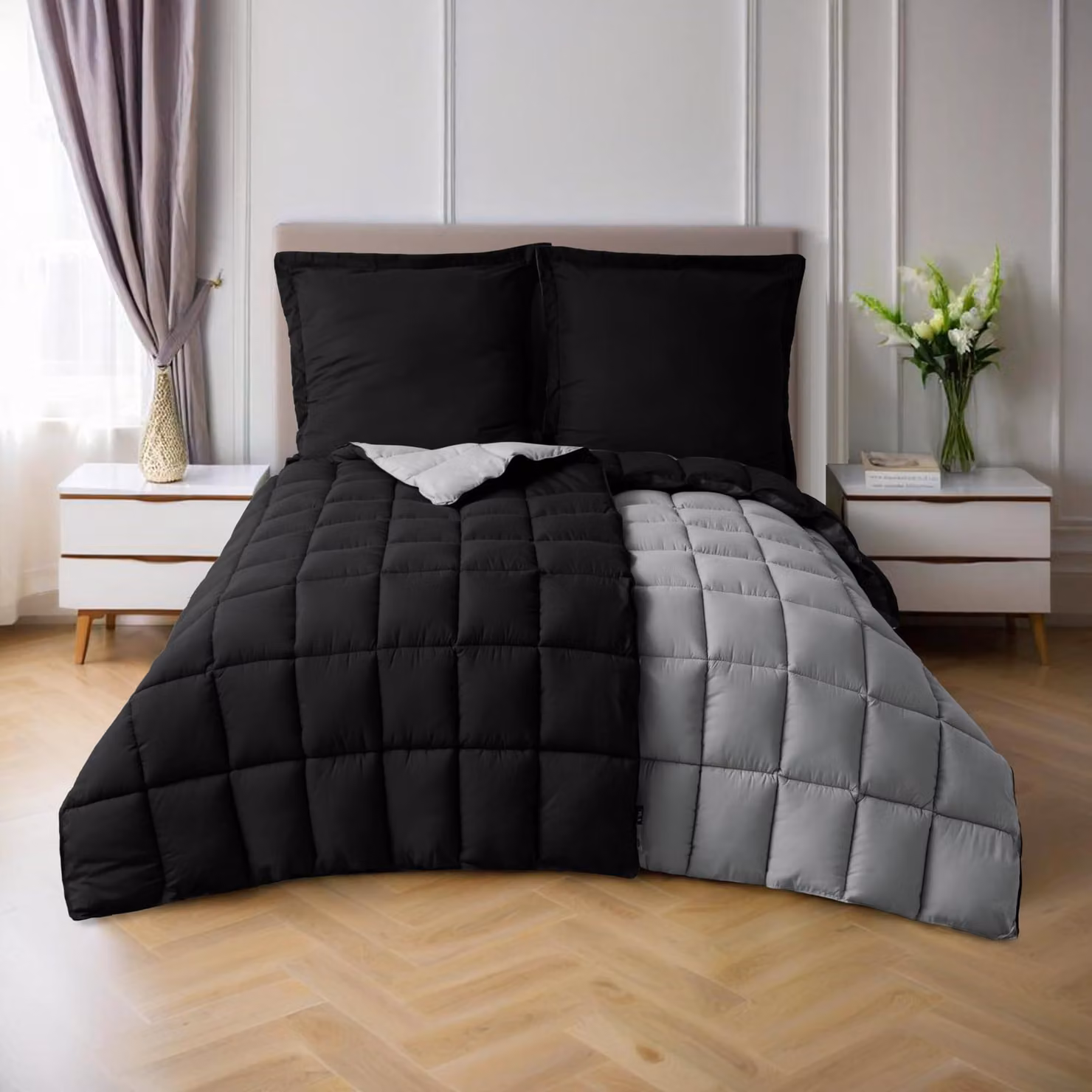 Set di lenzuola composto da 5 pezzi, con 2 coperte da 135x200 cm,  Oeko-Tex, ideale per la camera da letto