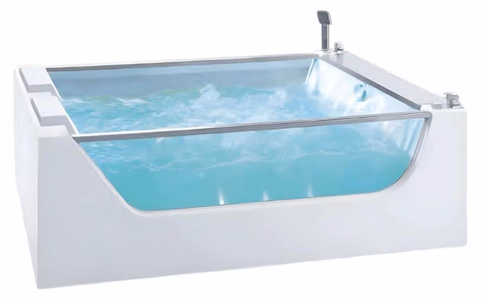 Designwanne Badewanne Acrylwanne Whirlpool Komfortwanne Massagewanne 180x120 cm