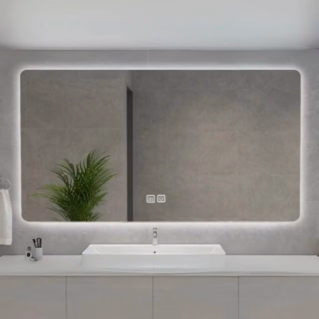 Specchio smart rettangolare Veriaffari YJ-70180A con retroilluminazione LED L: 70 cm, H: 180 cm