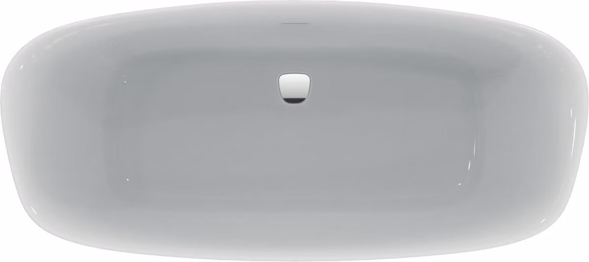 Ideal Standard Dea Baignoire en pose libre Duo 1800x800x610mm, avec garniture d'écoulement, blanc, E306701, E306701