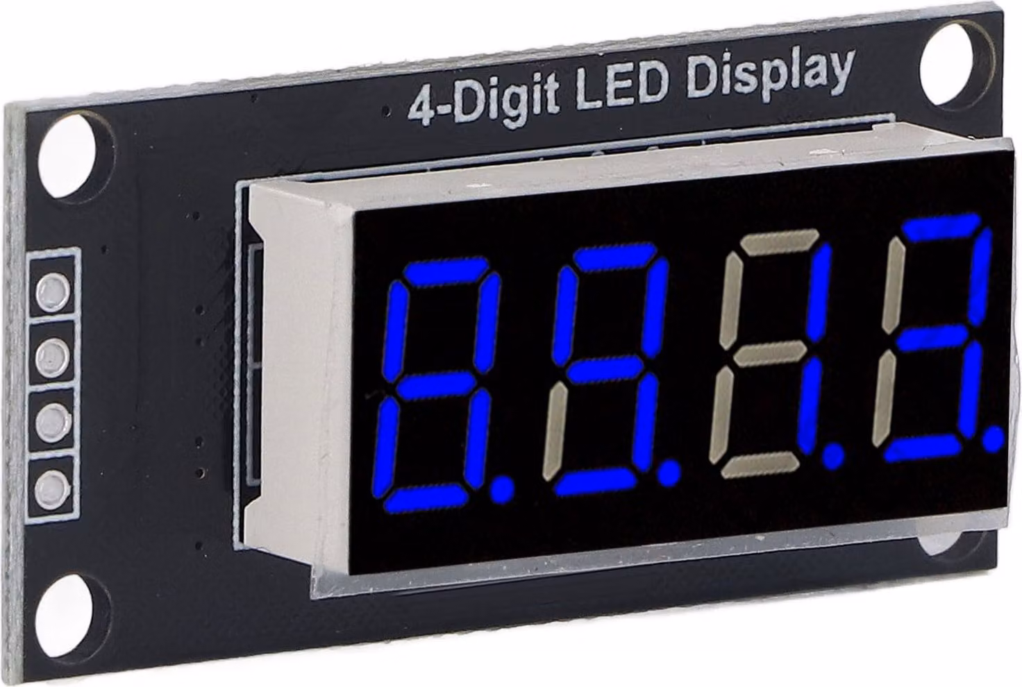 Display LED a sette segmenti a 4 cifre con driver TM1637, modulo optoelettronico digitale, blu, 0,36 pollici