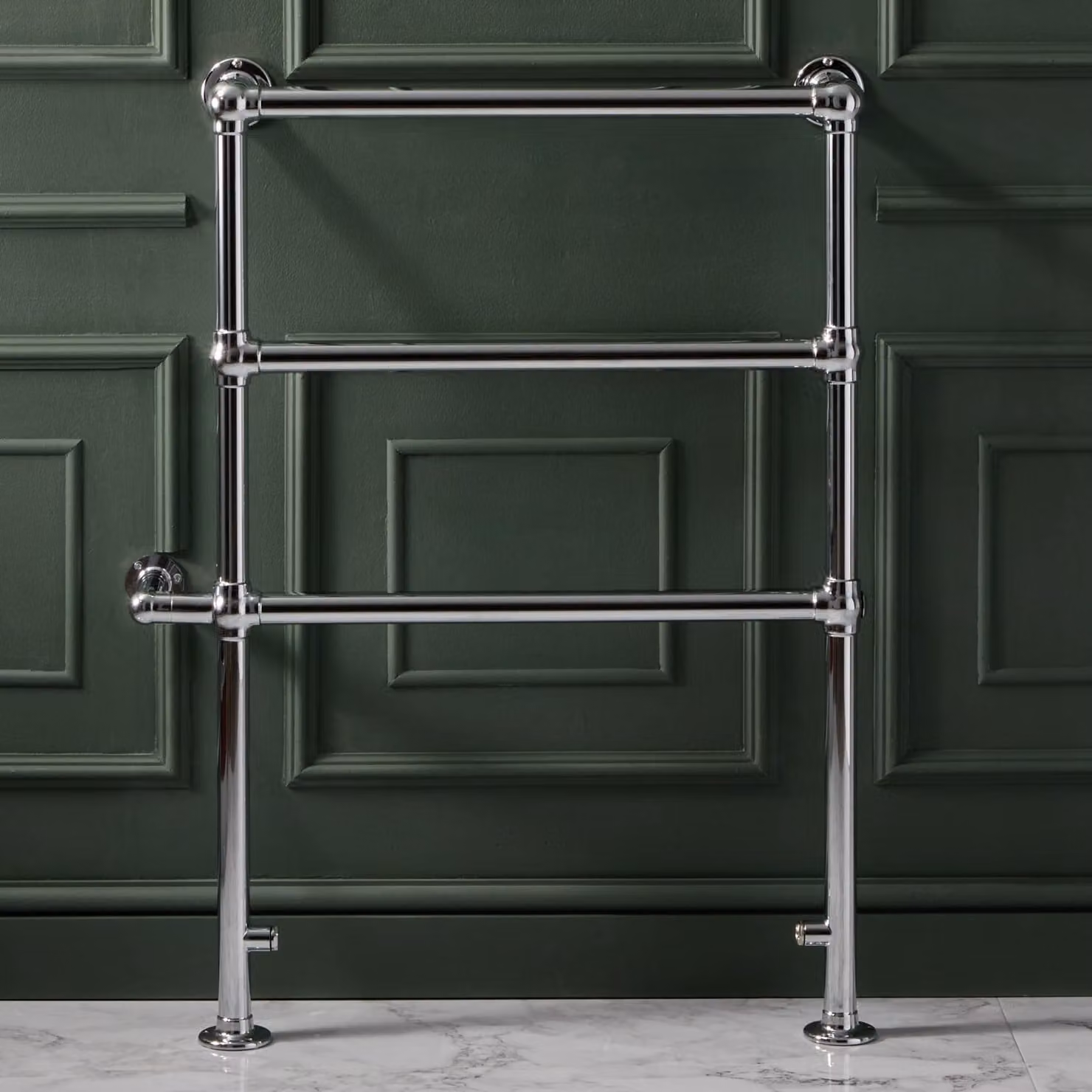 Scaldasalviette Elettrico Minimalista - Cromato - 966mm x 673mm