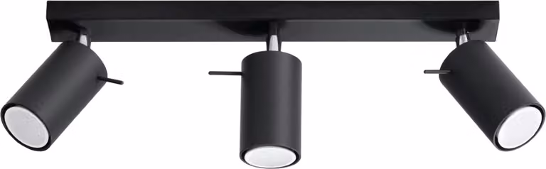 Lampada da soffitto moderna MIRAX 3 GU10 Nero