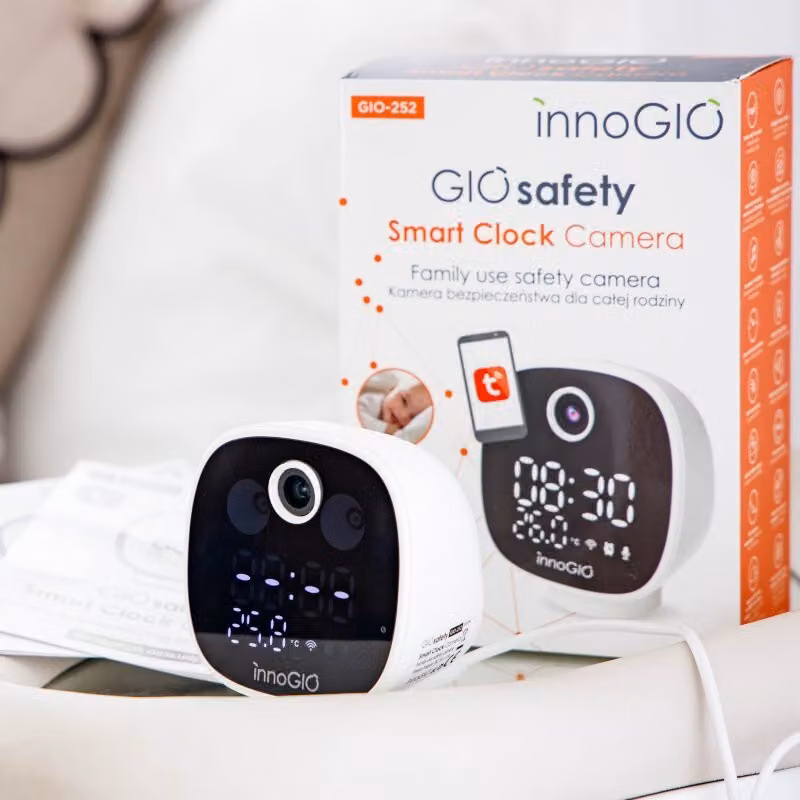 Home Smart Wi-fi Camera GIOsafety Clock
