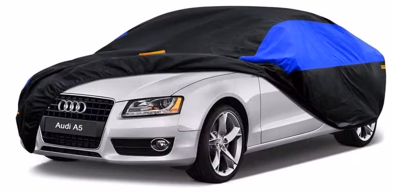Copertura impermeabile e traspirante per auto, adatta ai modelli Audi A5 (2009-2024), disponibile nei colori nero e blu