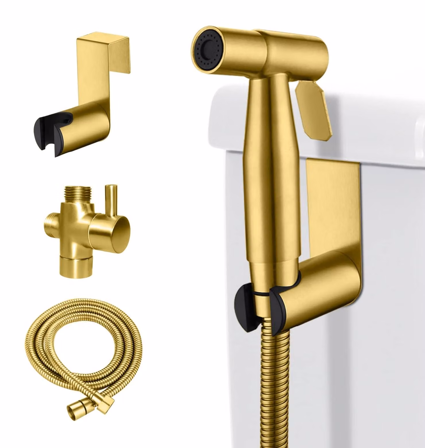 Kit per doccetta bidet da utilizzare con il water, spruzzatore manuale in acciaio inossidabile