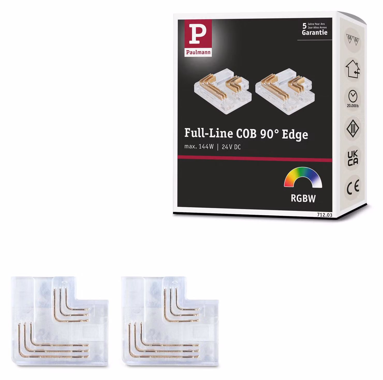 Paulmann MaxLED, striscia LED COB a 90°, gamma completa