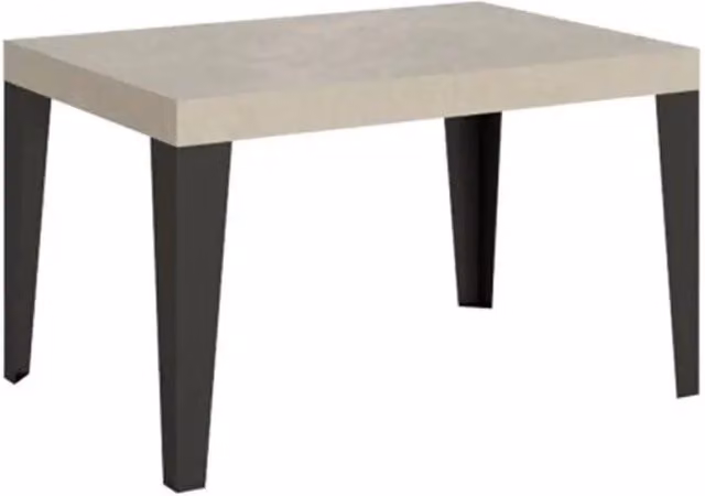 Tavolo allungabile Itamoby moderno in MDF laminato colore noce e gambe antracite L: 200-304 cm, P: 90 cm