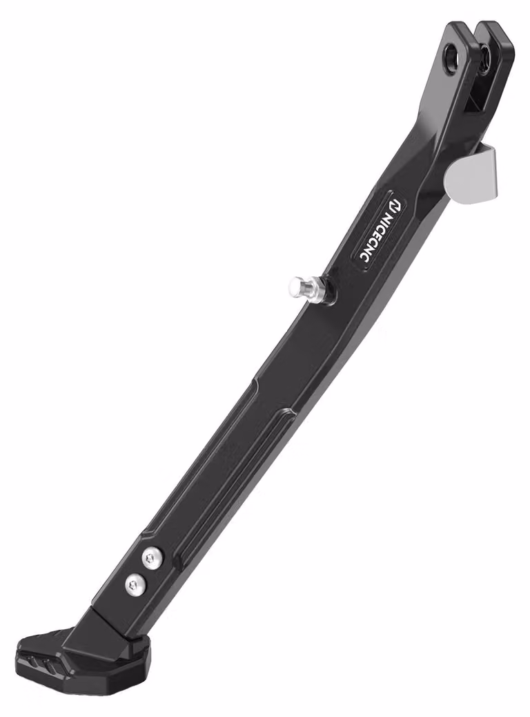 Supporto laterale, regolabile, realizzato in alluminio resistente, colore nero