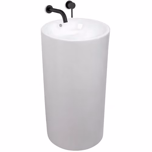 Rea - Estera Lavabo Freestanding Lavabo Bagno 46 X 46 X 85 cm Ceramica (Bianco)