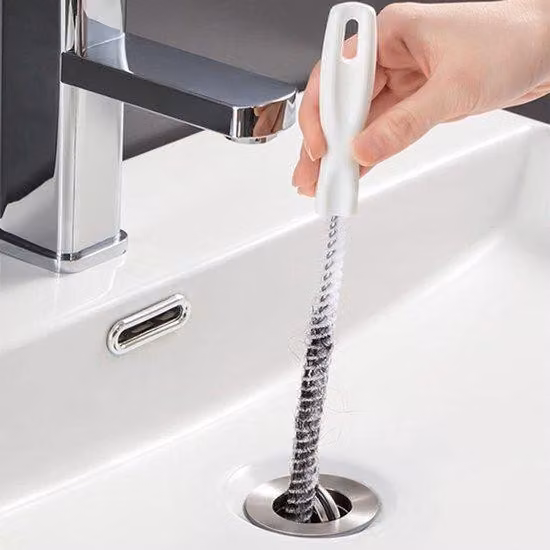 Spazzola flessibile per tubi di scarico - Cucina e bagno - Antiravani - Set da 3 pezzi