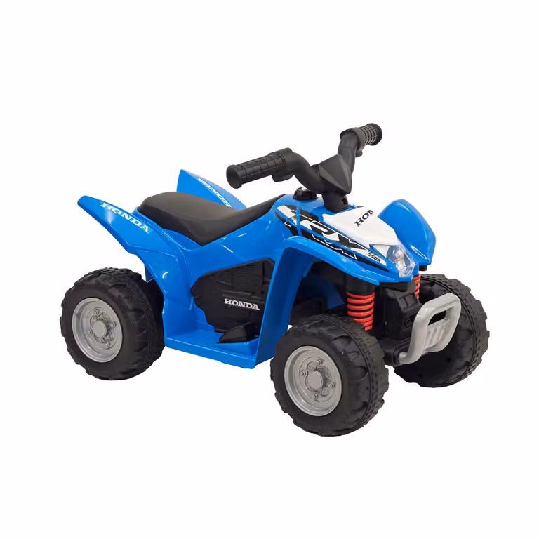 Quad Elettrico Cavalcabile Honda TRX 250X Tu Giochi Blu con Suoni e Luci per Bambini dai 3 Anni in Su