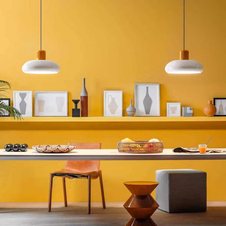 Stilnovo Lampada a sospensione Trepiù, dimmerabile, Bianco / Opale, Soggiorno / Sala da pranzo, Alluminio, Design, Lampada a sospensione