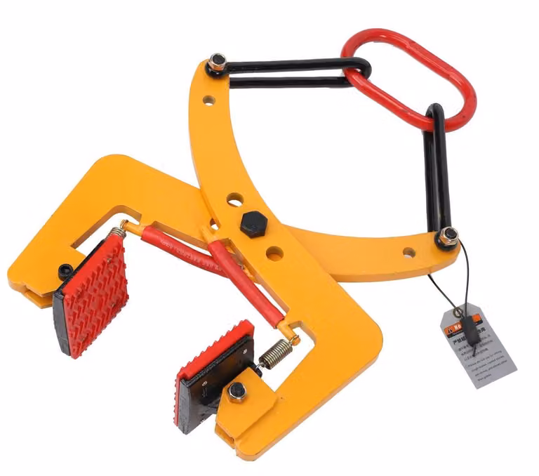 Sollevatore per lastre di marmo e pietra - Pinza laterale - Maniglia di trasporto per lastre - Capacità di carico: 280 kg - Regolabile da 6 a 24 cm - Colore: giallo