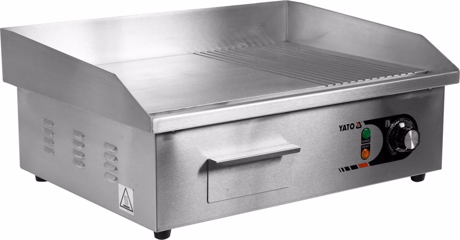 Gastro piastra 2/3, liscia 3000W 555x430x230mm