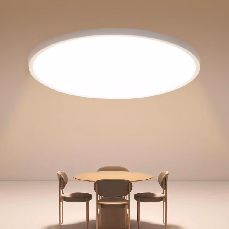 Lampada da soffitto a LED Osairous, diametro 40 cm, 36W, design piatto e rotondo, grado di protezione IP44 (resistente all'acqua)