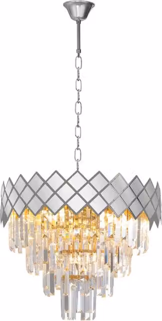 Lampadario cristallo cromo Carisma 9xE14 Milagro ML8889