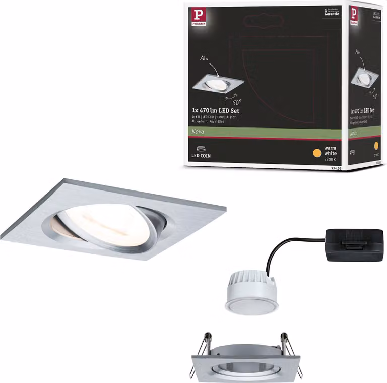 Paulmann Luce da incasso LED Nova orientabile a luce singola
