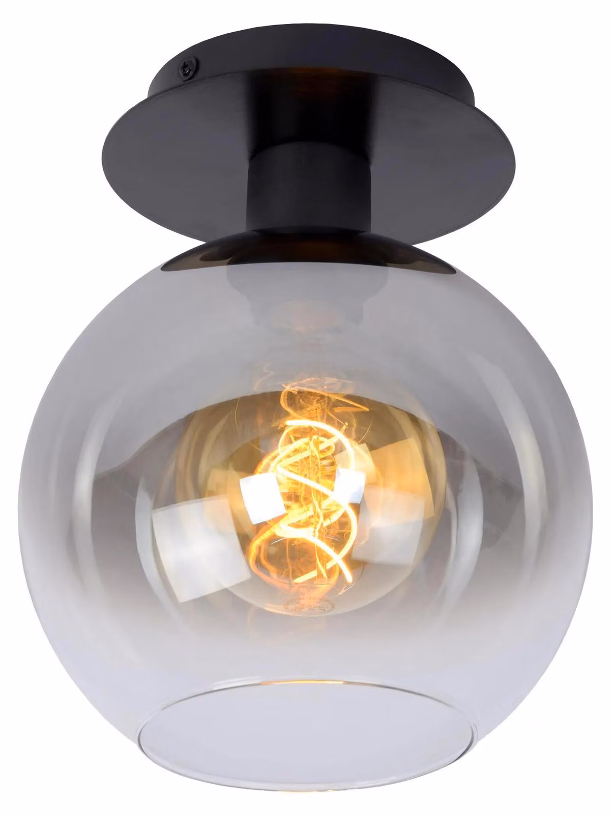 MARIUS lampada da soffitto a sfera fumé 1xE27 60W Lucide