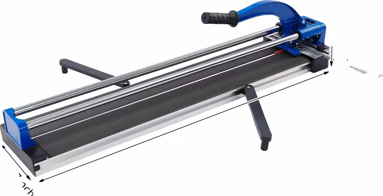 Tagliapiastrelle, impugnatura ergonomica, sistema di posizionamento a infrarossi, colore blu
