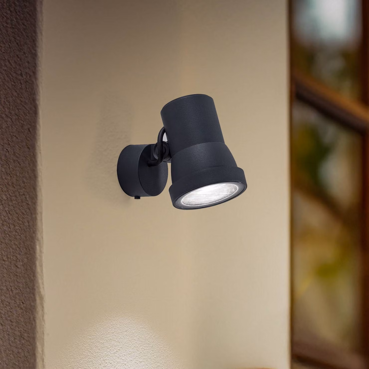 BEGA Farotto LED Bega 84951 K3, on/off, grafite, alluminio fuso dimmerabile, Nero, Alluminio, Lampada LED da esterni