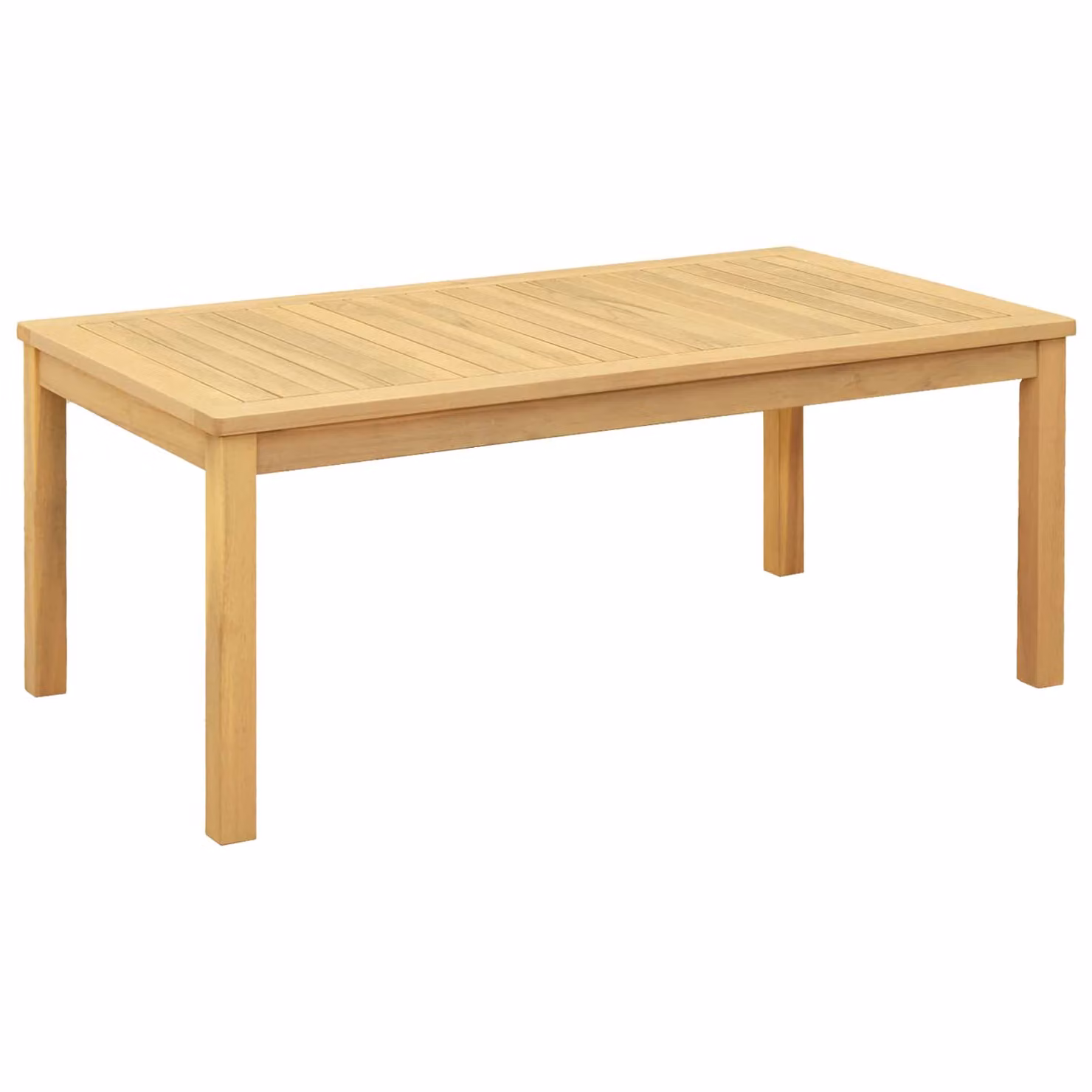 vidaXL Tavolino da salotto rettangolare in legno di acacia color marrone beige L/P/H: 110 x 60 x 45 cm