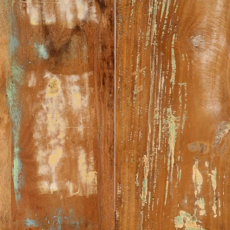 vidaXL Tavolo da pranzo 160x80x75 cm in legno massello antico