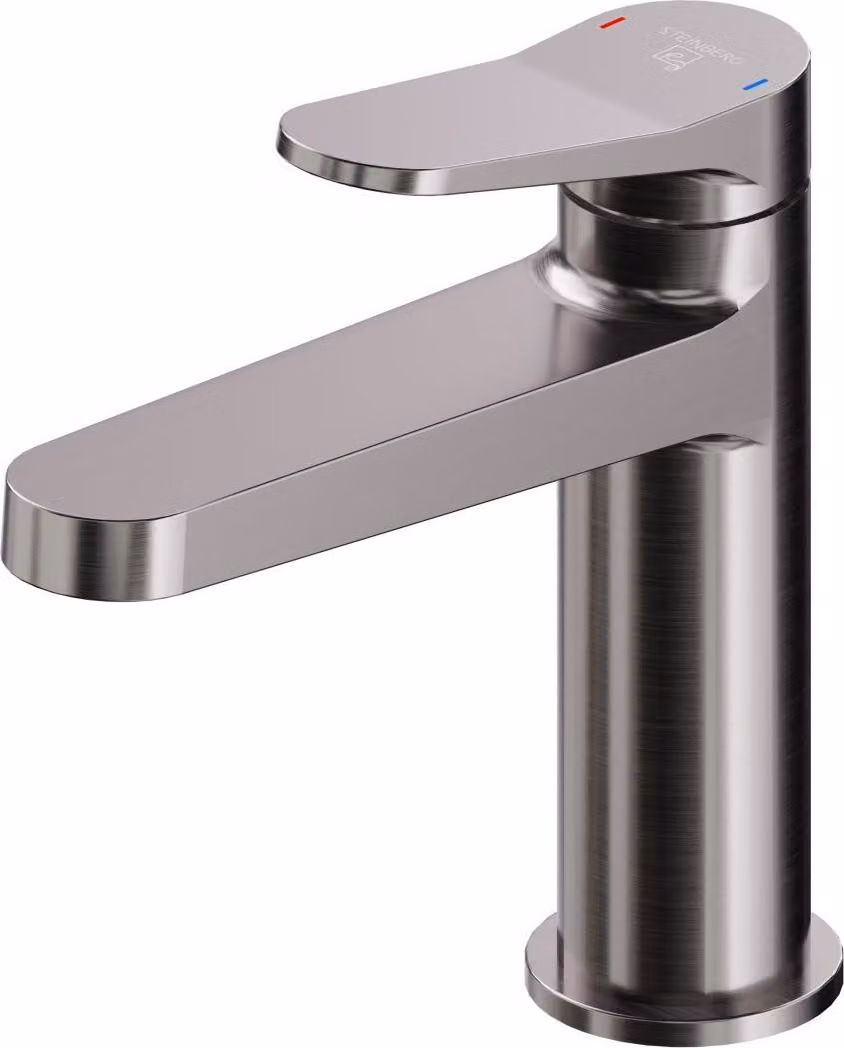 Steinberg Série 340 Mitigeur de lavabo, saillie 126mm, sans garniture découlement, 3401010BGM, 3401010BGM