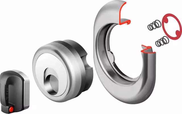Serratura magnetica cilindrica DISEC MR 500F Defender colore argento