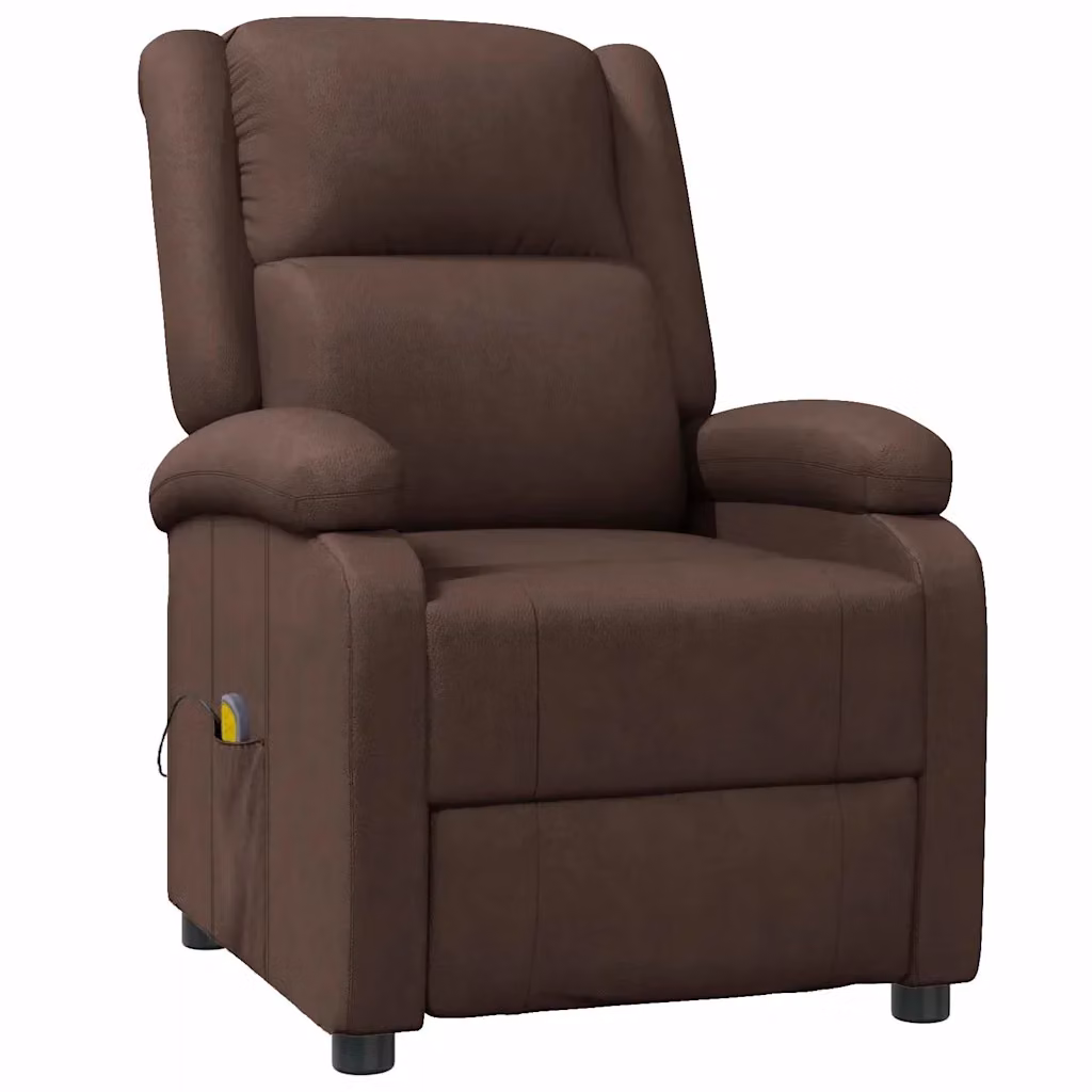 Poltrona relax reclinabile vidaXL in similpelle marrone con braccioli e imbottitura in schiuma – 2