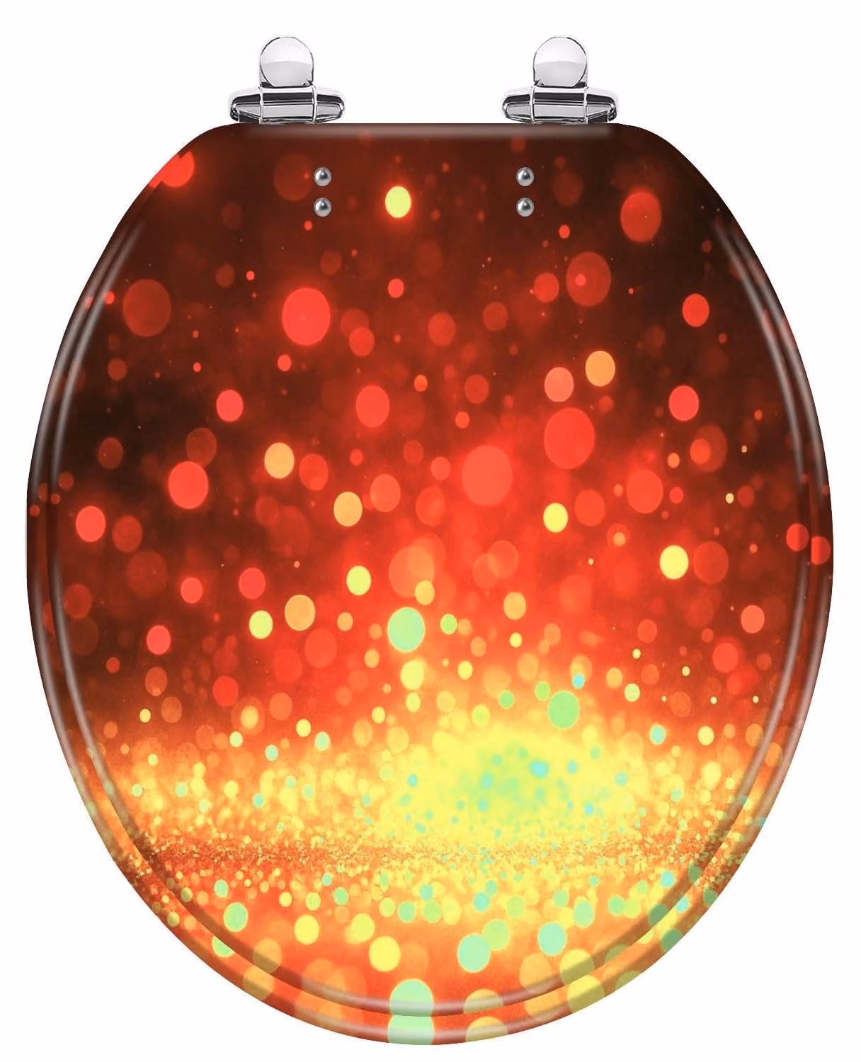 Copertura per WC in plastica, colore rosso, per WC standard