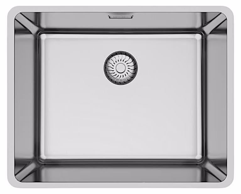 Lavello Caressi CAPPMX50R20 Max, da incasso/sotto piano, a filo piano. Acciaio inossidabile.