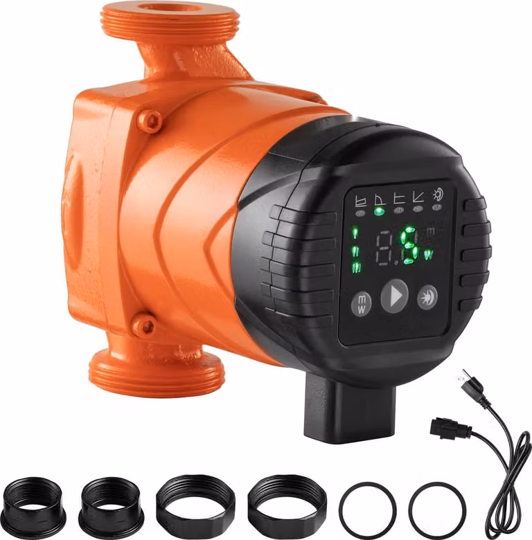 Pompa di circolazione per riscaldamento / pompa di circolazione - LPS25-4BP/130 - 42 l/min - Prevalenza 4 m - Ghisa - Filettatura - Valvola di non ritorno - Funzionamento silenzioso