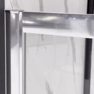 Box doccia Tay INBAGNO a tre lati con porta scorrevole, forma rettangolare, vetro trasparente, L: 110 cm, P: 80 cm, H: 195 cm